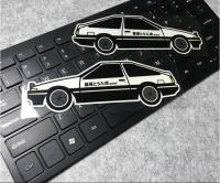 【cw】 Initial D  Fujiwara Tofo Shop Sticker Vinyl Japanese  86 BRZ  Stickers Car Styling JDM Drift Car Decals Motocross