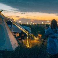 【YF】✿  String Lights Outdoor Led Globe LightsWaterproof USB Battery Powered for tent