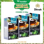 Combo 3 hộp Trà Dilmah Earl Grey Trà Bá Tước túi lọc 30g 20 túi x 1.5g -