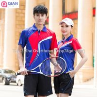 ✧❆ Quick Dry Elastic Breathable Cheap Price Mens and womens badminton uniforms mens and womens polo shirts table tennis training uniforms quick-drying lapel