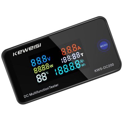 KEWEISI DC 0-200V Voltmeter Ammeter KWS Power Energy Meter LED Digital DC Wattmeter Electric Meter