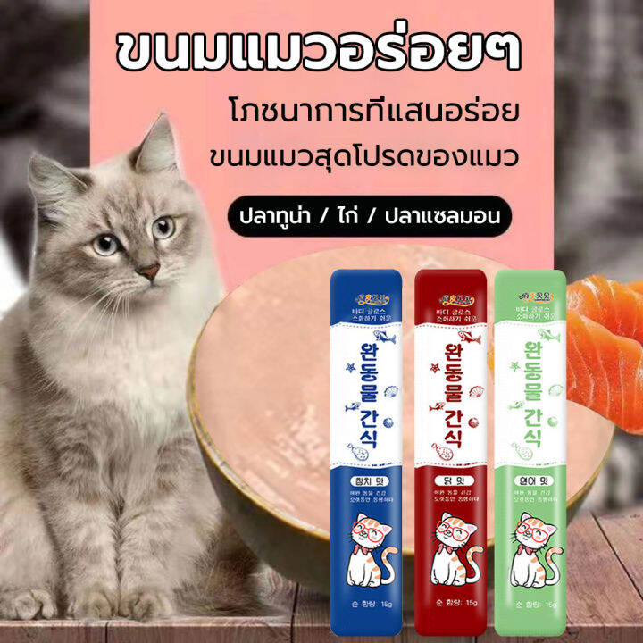 10-ซอง-ขนมแมว-อาหารแมวแบบเปียก-ขนมของโปรดของแมวที่ย่อยง่าย-เหมาะมากสำหรับคนท้องเสีย-ถุงใหญ่-แมวอ้วน