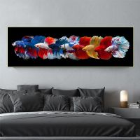 Chinese Style Goldfish Quadros Decorativos No Frame Canvas Painting Modern Bedroom Decoration Picture Art Posters on the Wall