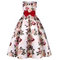 ZZOOI Plus Size Pricness Girls Flower Dress Children Kids Long Floral Wedding Party Dresses Kids Princess Christmas Dress Clothing