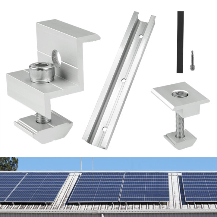 Solar Panel Bracket Mounting System For Tin Roof Flat Roof Aluminium 