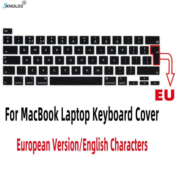 euro-english-version-laptop-keyboard-film-for-macbook-air-pro-12-13-15-16-a2338-a2337-transparent-black-silicone-keyboard-cover-keyboard-accessories