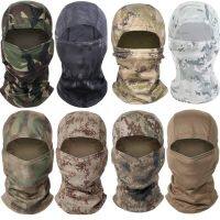 【CW】 Tactical Camouflage Balaclava Face Wargame Hat Hunting Cycling Multicam Bandana Neck Scarf