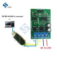 0-5V 0-10V Pwm ถึงแรงดันไฟฟ้าตัวแปลงแบบอะนาล็อก Rs485 Modbus Rtu Board Dc 12V 2ch Dac Modbus