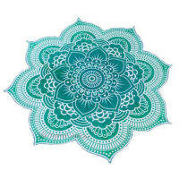 Lotus Flower ตารางผ้าเสื่อโยคะอินเดีย Mandala Tapestry Beach โยน Mat Beach Mat Cover Up รอบชายหาดสระว่ายน้ำบ้านผ้าห่ม