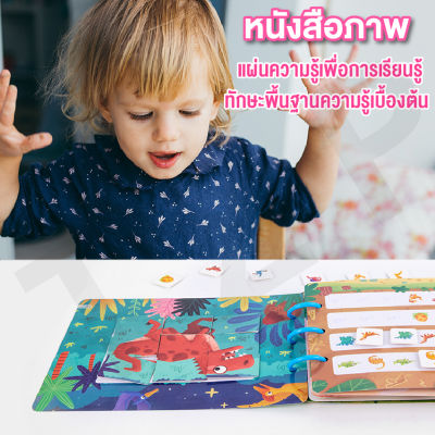 Baby OnlineหนังสือQuiet Book หนังสือสมุดเสริมพัฒนาการ หนังสือตัวต่อ เพิ่มทักษะการเรียนรู้ สินค้าพร้อมส่ง