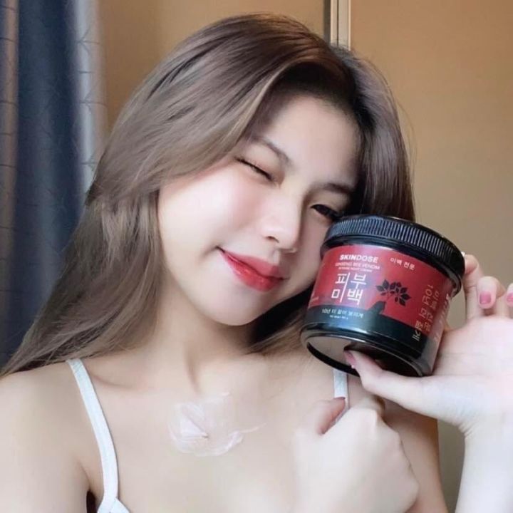 แท้-โสมพิษผึ้ง-ครีมโสมพิษผึ้งจักรพรรดิ-skin-dose-ผิวขาวใสออร่า-ครีมโสม-ครีมโสมพิษผึ้ง-เซรั่มหัวเชื้อaha