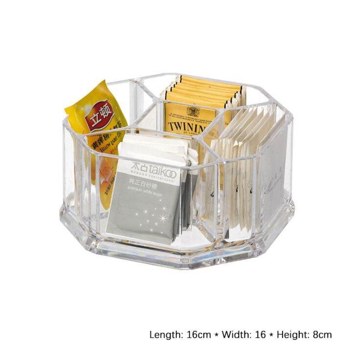 Tea Organizer for Tea Bags Clear Acrylic Tea Bag Organizer for Pantry