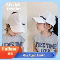 ALDRICH FASHION ครีมกันแดดป้องกันแสงแดด หมวกเบสบอลเด็ก ระบายอากาศได้ระบายอากาศ ผ้าคอตตอน หมวกอากาศด้านบน กีฬานอกสถานที่ หมวกหางม้า เด็กเด็กทารกเด็ก