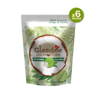 Glendee Coconut Chips Original flavor  / เกลนดี้ มะพร้าวกรอบ รสดั้งเดิม 40 g  (แพค 6 ซอง)