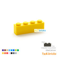 300pcs 1x4 Dots DIY Building Blocks Thick Figures Bricks Educational Creative Toys for Children Size Compatible With 3010