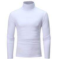 【YD】 and Collar Color Design Handsome Tight Sleeve T-shirt 3XL