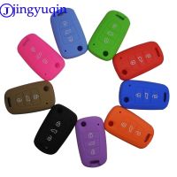 ♠ jingyuqin 3BTN Silicone Car Key Cover Case For Kia RIO K2 K5 Sportage Sorento For Hyundai i20 i30 i35 iX20 iX35 Solaris Verna