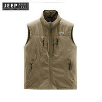 JEEP SPIRIT 1941 ESTD เสื้อกั๊กหลายกระเป๋าเยาวชนกลางแจ้งกีฬาเสื้อกั๊กชายเสื้อกั๊ก vestTH