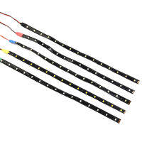 1X แถบแสงที่มีความยืดหยุ่น12โวลต์30เซนติเมตร15SMD รถยนต์หลอดไฟ LED Strip แสงโดยรอบกันน้ำรถจักรยานยนต์ตกแต่งอุปกรณ์โคมไฟ