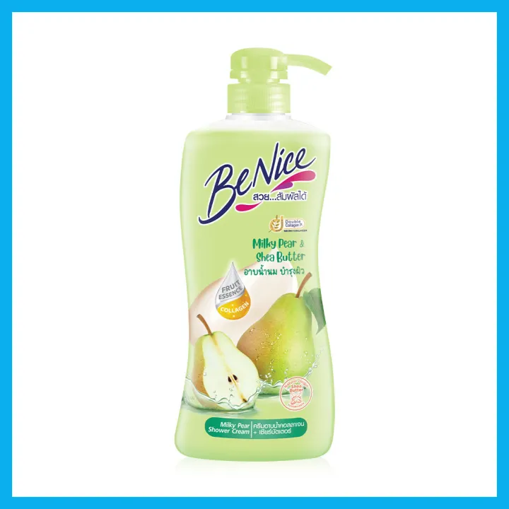 benice-shea-butter-milky-pear-shower-cream-400ml-บีไนซ์-ครีมอาบน้ำ