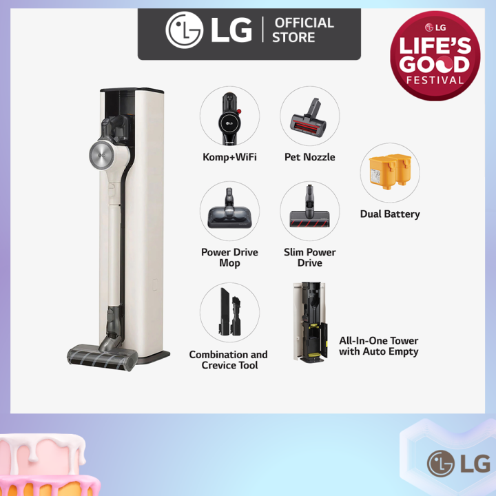 [new] Lg Cordzero™ Cordless Handstick Vacuum With All In One Tower™ A9t