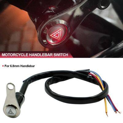 Motorcycle Scooter ON-OFF Hazard Light 5 wire Switch Emergency Warning Flasher Button Waterproof Switches Electric Bicycle