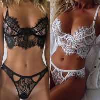 【CW】 Sexy Women  39;s Bra Briefs Panties Sets Underwear Sexy Lace Lingerie Teddy Babydoll Open Cup Mini Thong Panties Bodysuit Hot Sale