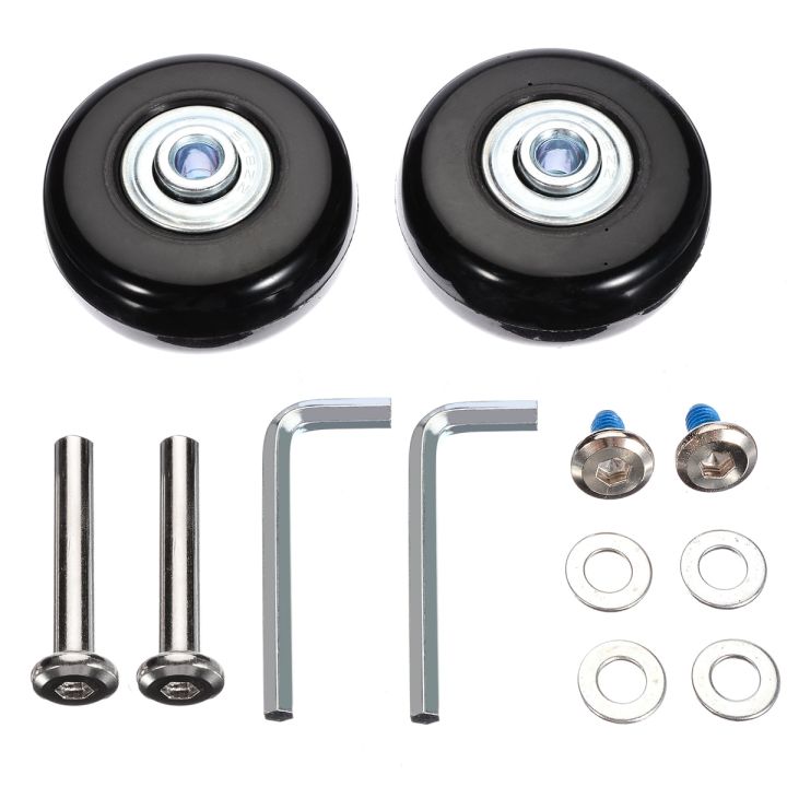 mayitr-2-sets-luggage-suitcase-replacement-kit-od-45mm-wheels-roller-hardware-furniture-casters-furniture-protectors-replacement-parts