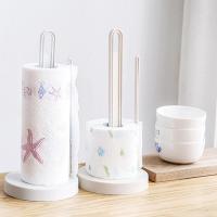 31cm Plastic Tissue Roll Holder Non-slip Durable Desktop Vertical Roll Holder Bathroom Accessories Toilet Storage Rack Hot Bathroom Counter Storage