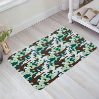 Green Camouflage Military Outdoor Anti-slip Doormat Living Room Balcony Kitchen Floor Decor Bedroom Personality Home Decor