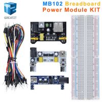 【YD】 3.3V/5V MB102 Breadboard power module MB-102 830 points Prototype Bread board Pcb for arduino kit  65 jumper wires wholesale