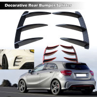 Car Rear Bumper Side Outlet Splitter Fins Spoiler Canards Refit Fit For Benz W176 A200 A250 A260 A45 AMG Car Accessories