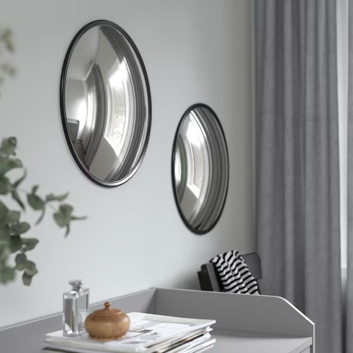 Ikea Svartbjork Convex Mirror 41cm Cermin Hiasan Dinding Lazada