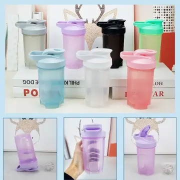 Protein Shaker Bottle 500ml Protein Bottle Mixer Shaker Cup 3 Tier Gym Cup  500ML