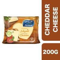 ?Product of UAE? Almarai Cheese Slices Cheddar 200g (10 pieces) ++ อัลมาไร ชีสสไลซ์เชดดาร์ 200g (10 ชิ้น)