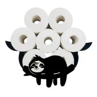 Sloth Toilet Paper Holder Wall Mounted Sloth Shaped Shelf Stand Storage For Paper Roll Bathroom Kitchen Paper Roll Holder Supply Toilet Roll Holders