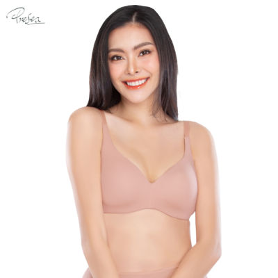 Presea  บราไร้โครงเนียนเรียบไร้ตะเข็บ Smooth Seamless bra สีชมพูกุหลาบป่า MA1511