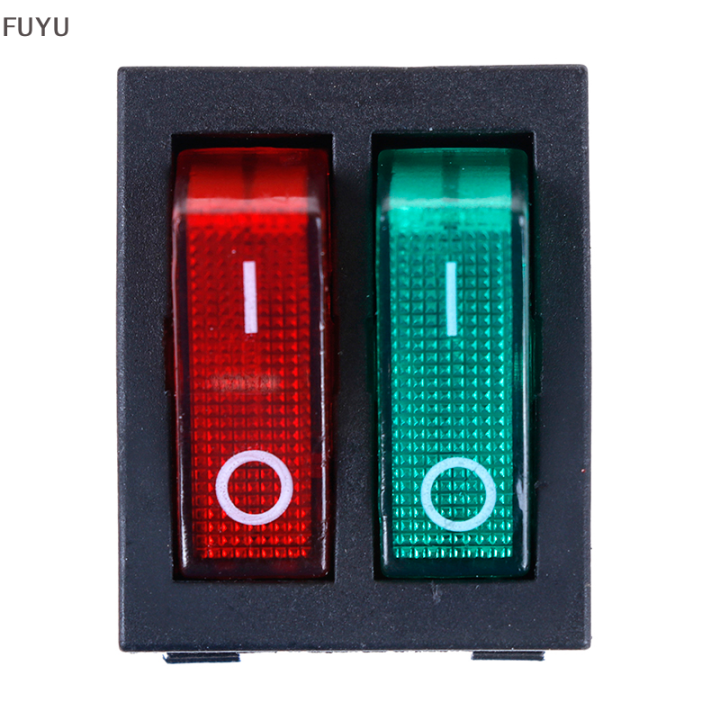 fuyu-6-pin-on-off-double-spst-rocker-boat-switch-250v-15a-125v-20a-red-green-light