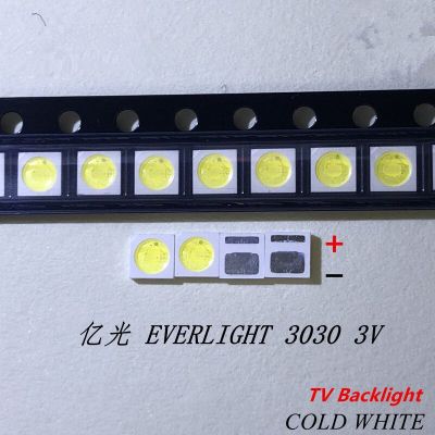 ชิปคู่ LED แบล็คไลท์3030สูง1W 1.5W 2W 3V-3.6V 6V 9V Lextar Fei AOT ทีวี PT30A66ขาวเย็น