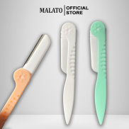 Bộ dao cạo lông mày cao cấp MALATO nhỏ gọn 15cm , thép không gỉ NPP Tido88