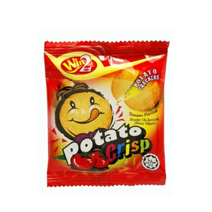 (W902) Win2 Potato crisp crackers (Tomato) (30 packs) | Lazada