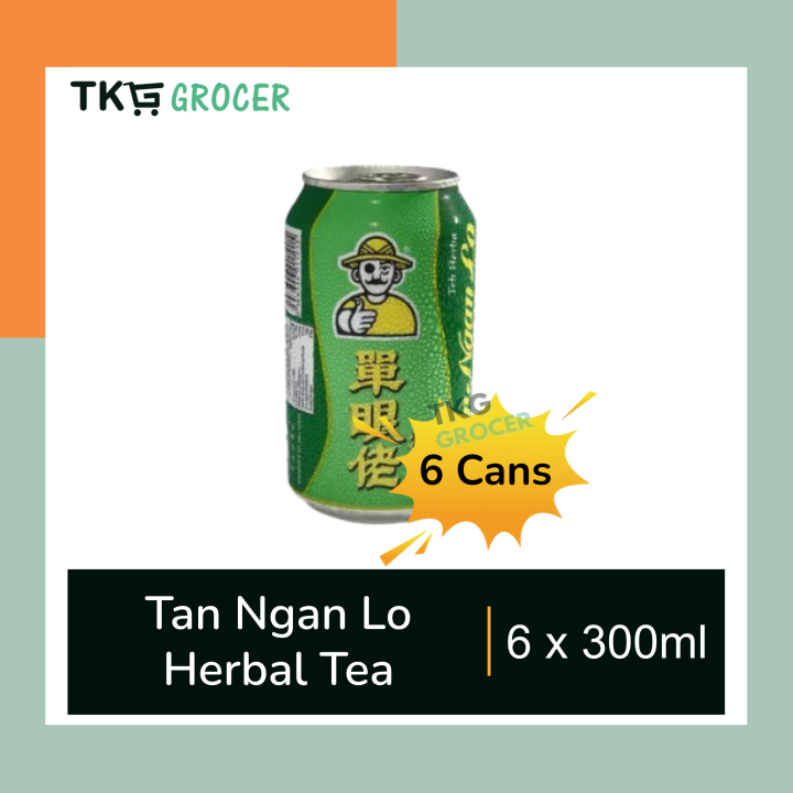 Tan Ngan Lo Herbal Tea (Canned 300ml x 6) 单眼佬凉茶 (罐装)300毫升 x 6 Lazada