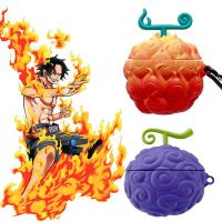 ผลไม่ปีศาจสำหรับ Airpods 3 2 1 Pro เคส3D อะนิเมะ Ayes The Fire Fist ฝาครอบซิลิโคนสำหรับป้องกันอุปกรณ์เสริมหูฟังสำหรับ Airpod Pro