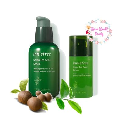 (สูตรใหม่ 2020) Innisfree The Green Tea Seed Serum 80 ml / 30ml เซรั่มเพิ่มความชุ่มชื้นผสานประสิทธิภาพของน้ำชาเขียว Beauty Green tea