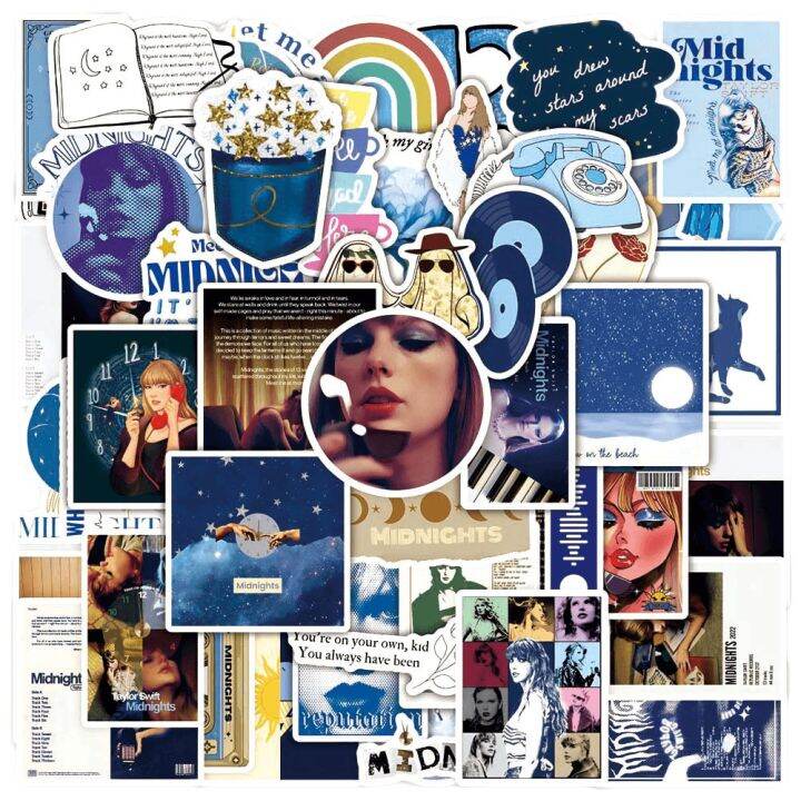 50ชิ้นสติกเกอร์-evermore-คติชนสำหรับสมุดโน๊ตวินเทจเทเทย์เลอร์สติกเกอร์อุปกรณ์งานประดิษฐ์สวยงามวัสดุสมุดภาพสติกเกอร์และป้าย