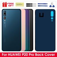 Original Huawei P20 pro Glass Housing Cover Replacement Back Rear Door Battery Case P20 pro Housing Cover With Camera Lens