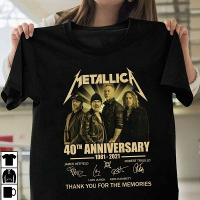 Metallica 40th Anniversary 2023 All Signed Gift Fan T-shirt