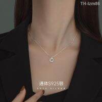 ? ornaments jewelry เครื่องประดับอัญมณี Jinmeiao s925 เงินโชคดีพวงหรีดสร้อยคอออกแบบเฉพาะแสงหรูหราระดับไฮเอนด์กระดูกไหปลาร้าโซ่ของขวัญวันเกิดเครื่องประดับ