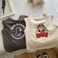 COD dsfrteryewe [Babycat] พร้อมส่ง เสื้อยืดแขนกุด ผ้าฝ้ายแท้ ขนาดเล็ก สไตล์เกาหลี ญี่ปุ่น สําหรับเด็กผู้ชาย ผู้หญิง