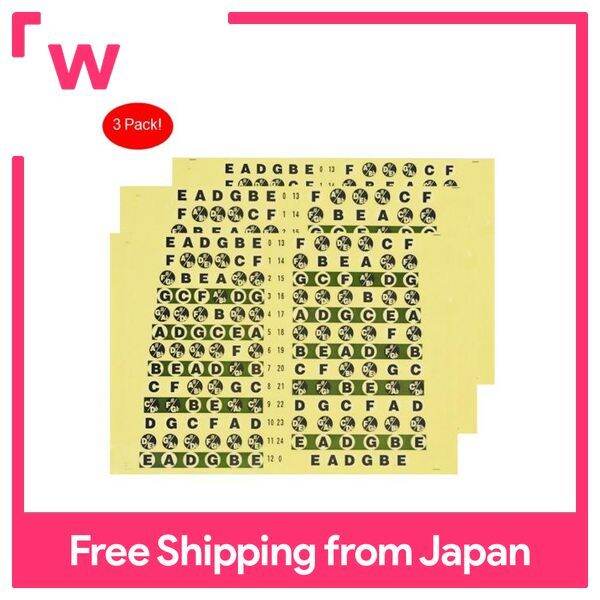 Guitar fretboard decal for beginners practice placement of note names